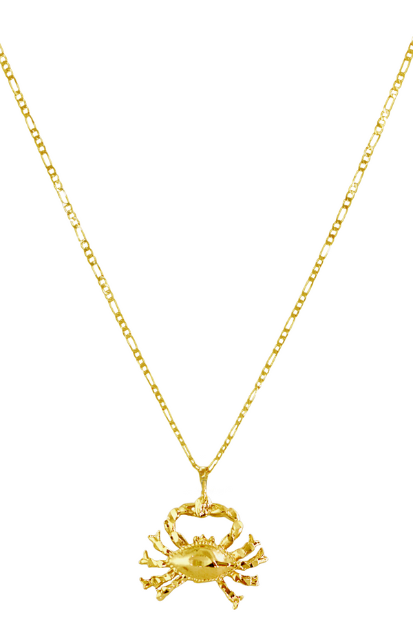 The Crab (Cancer) - 24K Gold Filled Vintage Necklace