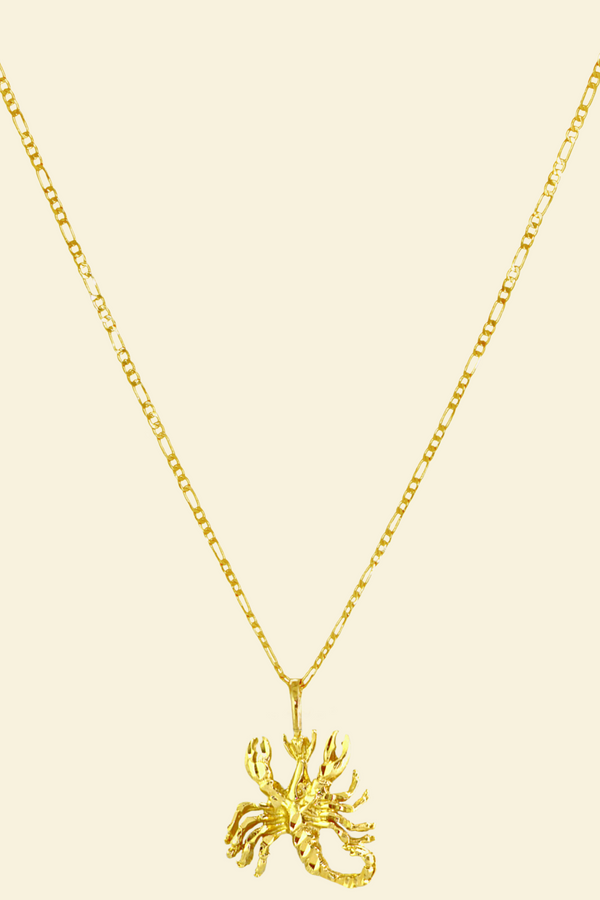 The Scorpion (Scorpio) - 24K Gold Filled Vintage Necklace
