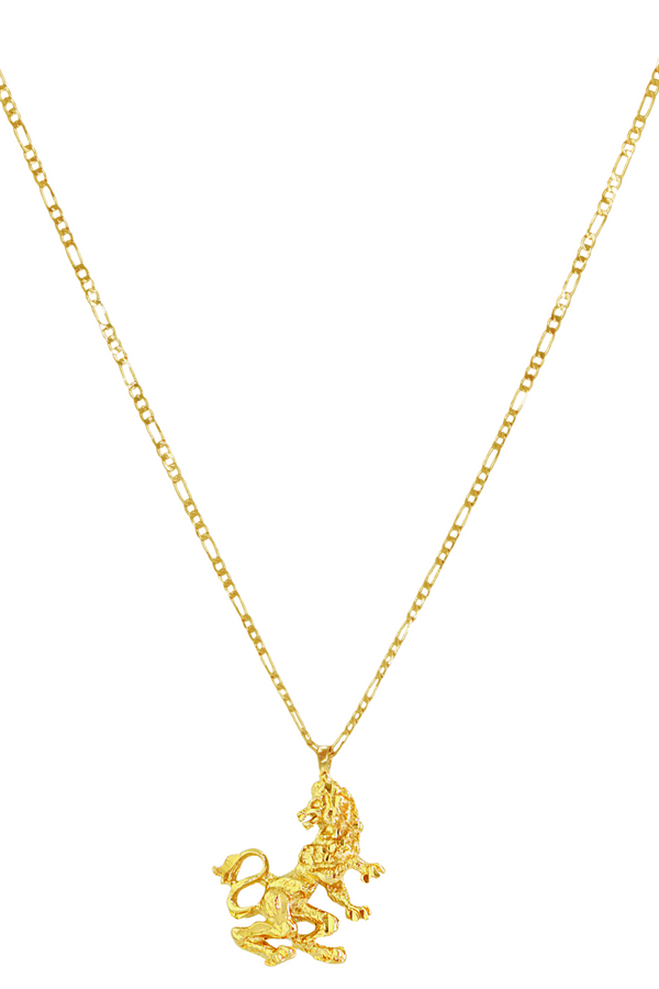 The Lion (Leo) - 24K Gold Filled Vintage Necklace