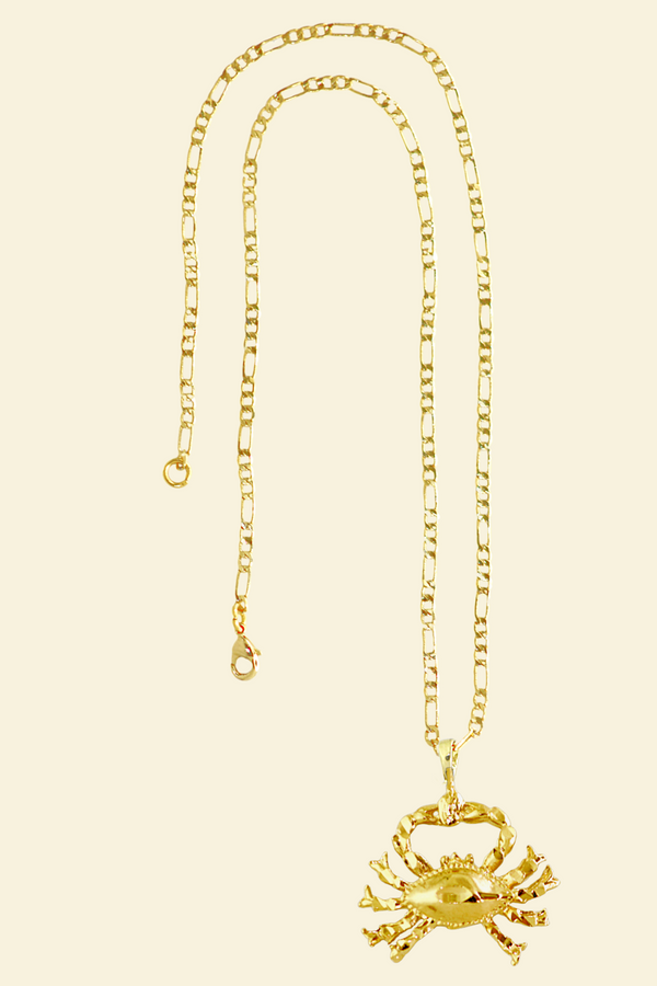 The Crab (Cancer) - 24K Gold Filled Vintage Necklace