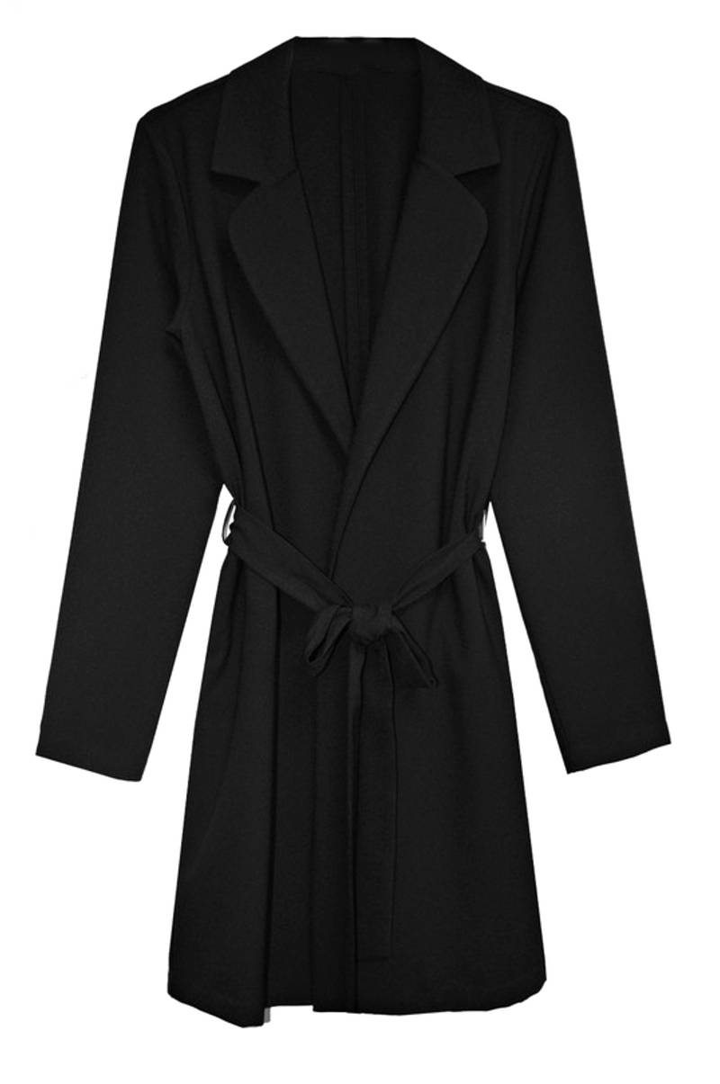 MODERN DAY COLLAR BELTED COAT